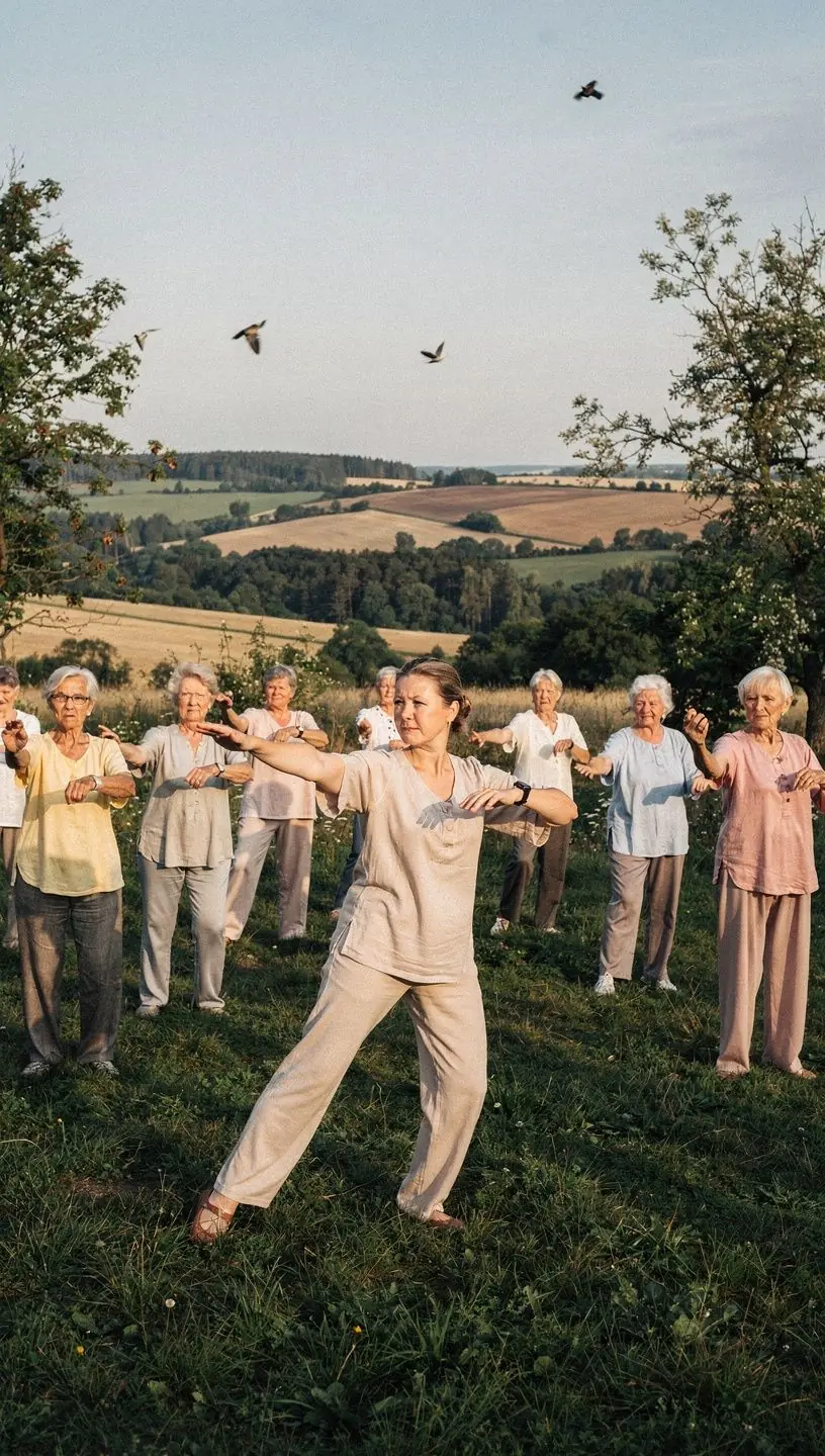 Šeima kartu leidžia laiką sanatorijos sode, džiaugiasi gamtos grožiu ir bendryste.